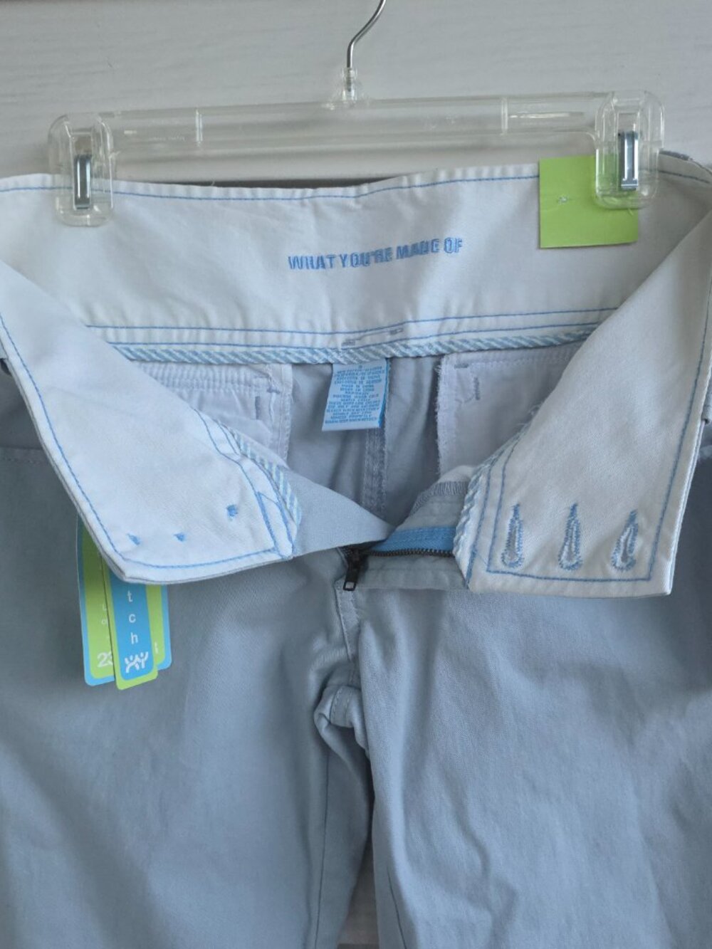Y2K NWT What You're Made of Low Rise Blue grey Capri pants - Picture 5 of 8